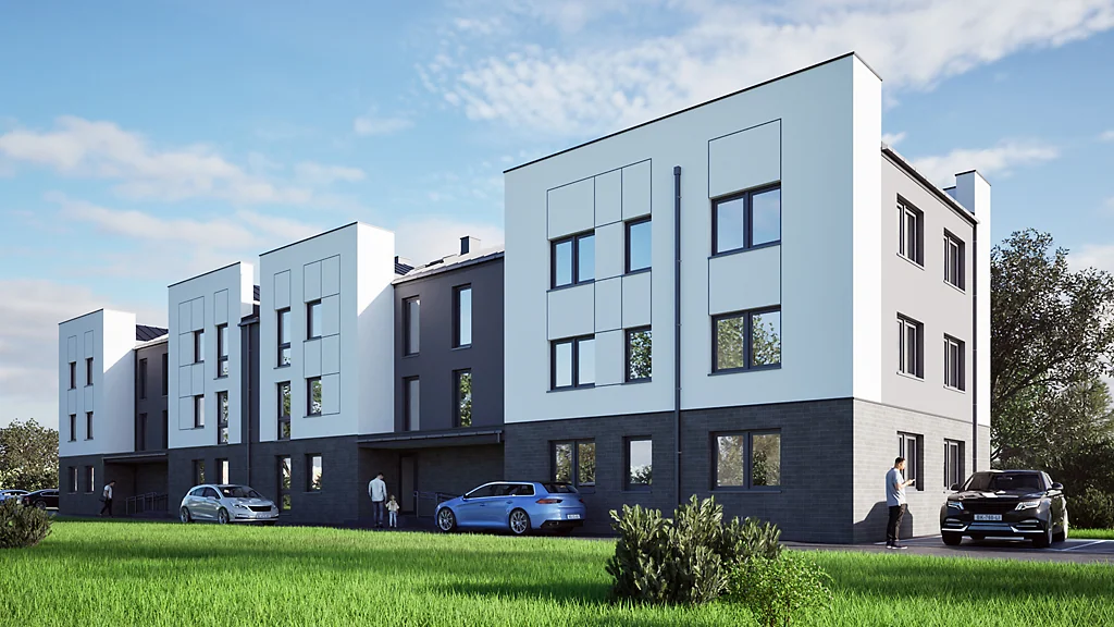 PROJEKTY 08 Wizualizacja budynku wielorodzinnego z 20 mieszkaniami – Bochnia